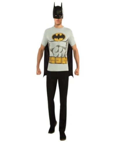 Buyseasons Buyseason Men's Batman T-shirt Costume Kit In Black