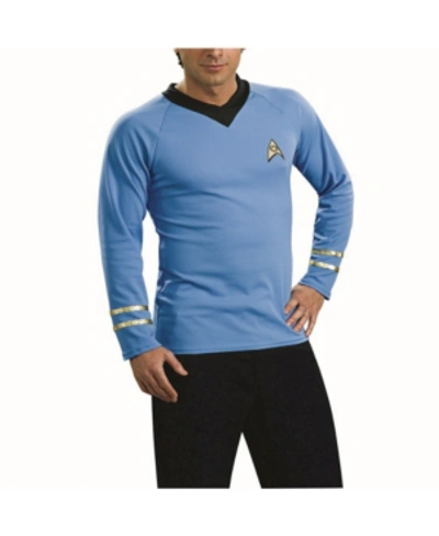 Buyseasons Buyseason Men's Star Trek Classic Deluxe Blue Shirt's Costume