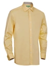 Mio Marino Men's Slim-fit Cotton Dress Shirt In Yellow