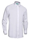 Mio Marino Men's Slim-fit Cotton Dress Shirt In White