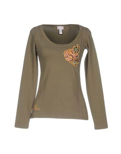 Alviero Martini 1a Classe T-shirts In Military Green