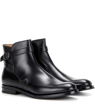 Church's Merthyr Glossed-leather Ankle Boots In Black