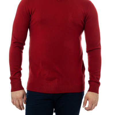 X-ray X Ray Classic V-neck Sweater In Burgundy