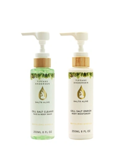 Tiffany Andersen Brands Cell Salt Cleanse Body Wash And Enrich Lotion 2 Piece Feat. Hemp Seed Oil