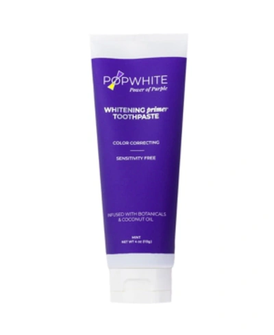 Popwhite Whitening Primer Toothpaste, 4 oz In Dark Purple