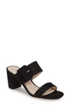 Chinese Laundry Yippy Block Heel Dress Sandals Women's Shoes In Black Suede