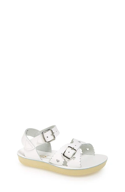 Salt Water Sandals By Hoy Kids' Sun San Sweetheart Sandal In White