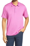 Cutter & Buck Forge Drytec Pencil Stripe Performance Polo In Aster