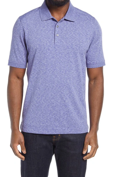 Cutter & Buck Advantage Space Dye Jersey Polo In Dark Hyacinth