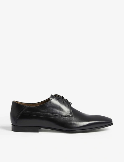 Aldo Mens Black Leather Honnorat Derby Shoes 7