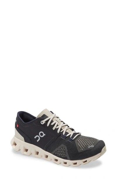 On Women's Cloud X Low Top Running Sneakers In Black/ Pearl