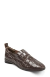 Aerosoles Women's Sutton Tailored Dress Loafer Women's Shoes In Brown Croc