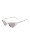 Rad + Refined Kids' Cat Eye Sunglasses In White/ Black