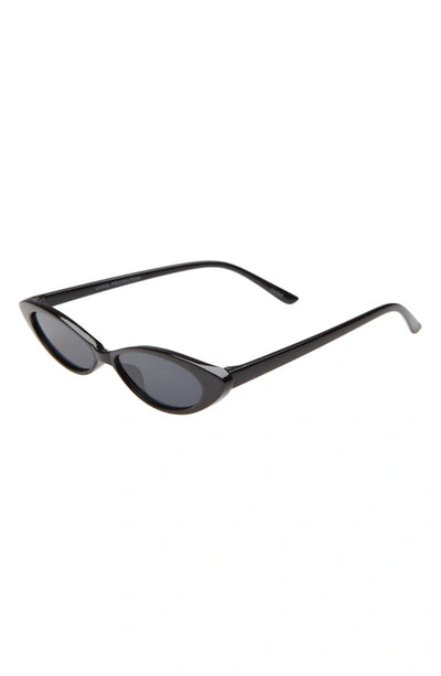 Rad + Refined Kids' Mini Oval Cat Eye Sunglasses In Black/ Black