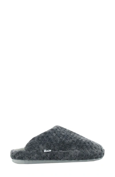 Naot Unwind Quilted Slipper In Dark Gray