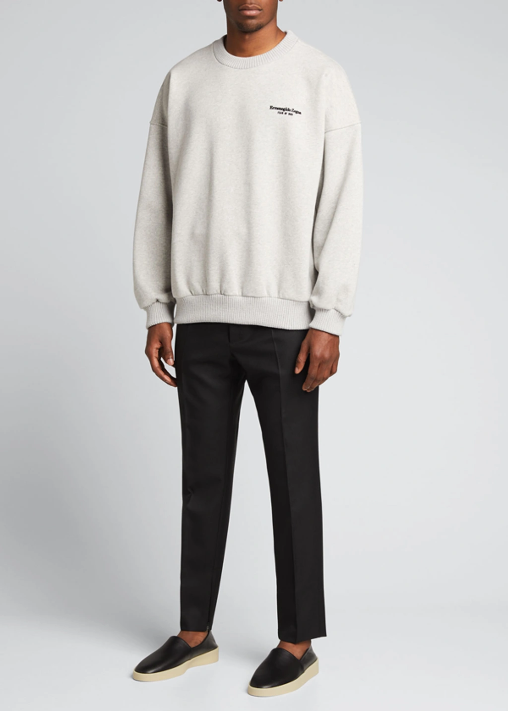 FEAR OF GOD フィアオブゴッド ×Ermenegildo Zegna BLACK WOOL SINGLE PLEAT PANTS 8CFG17 ウールスラックス パンツ ブラック 25614365_5?w=1024