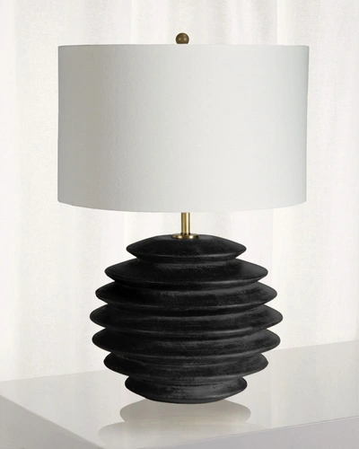 Regina Andrew Accordion Ebony Wood Table Lamp