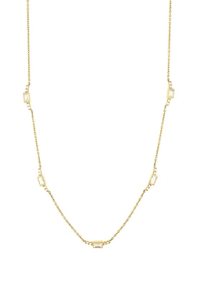 Bony Levy Katharine Diamond Baguette Necklace (nordstrom Exclusive) In Yellow Gold