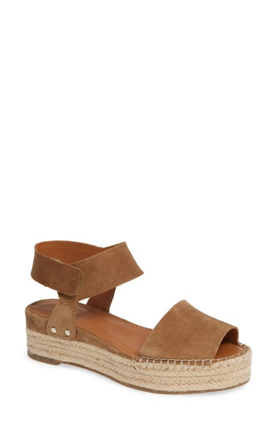 Sarto By Franco Sarto Oak Platform Wedge Espadrille In Toasted Barley Suede