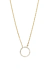 Bony Levy Icons Petite Circle Pendant Necklace In Yellow Gold