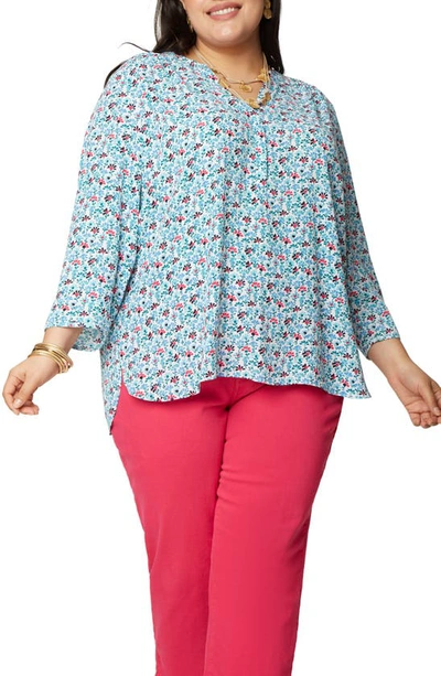 Curves 360 By Nydj Perfect Blouse In Ditsy Fields U969