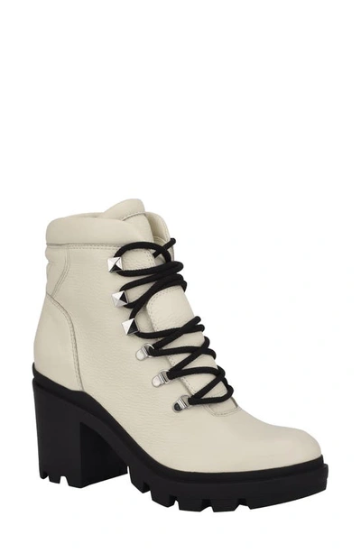 Marc Fisher Ltd Kini Platform Boot In Cream Leather