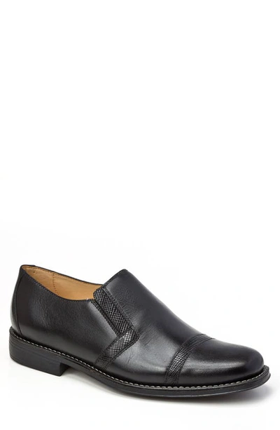 Sandro Moscoloni Sebastian Venetian Loafer In Black Leather