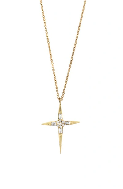 Bony Levy Icons Pointed Cross Diamond Pendant Necklace (nordstrom Exclusive) In Yellow Gold