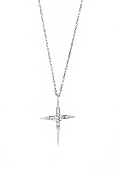 Bony Levy Icons Pointed Cross Diamond Pendant Necklace (nordstrom Exclusive) In White Gold