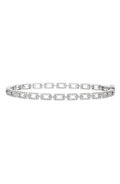 Bony Levy Prism Diamond Link Bangle Bracelet In White Gold