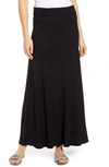 Loveappella Foldover Maxi Skirt In Black