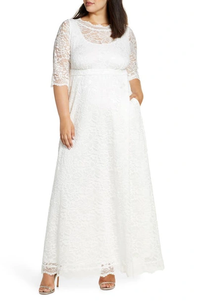 Kiyonna Sweet Serenity Gown In Ivory