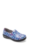 Alegria Keli Embossed Clog Loafer In Pretty Blue Leather