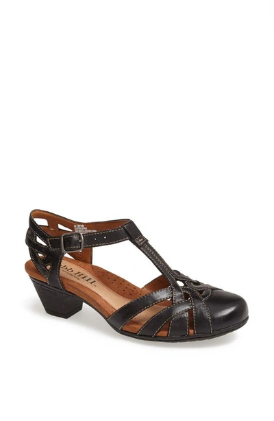 Rockport Women's Aubrey T Strap Sandal In Black