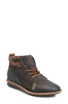 Born Temple Bootie In Dark Grey Distressed Leather
