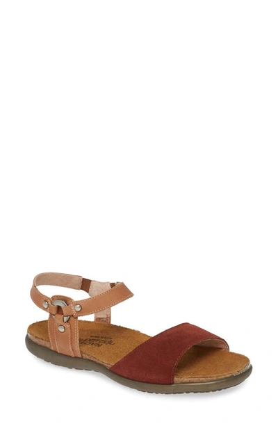 Naot 'sabrina' Sandal In Golden Cobra/ Beige Leather