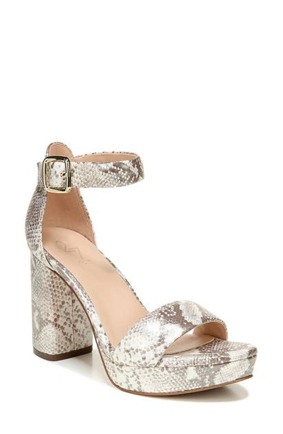 27 Edit Briar Platform Sandal In Snake Print Leather