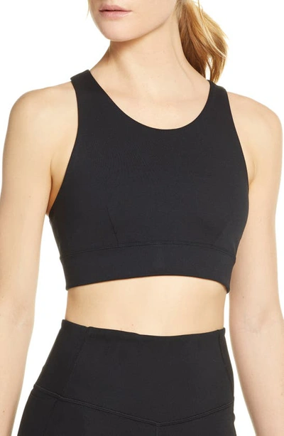 Zella Exhale Studio Lite Sports Bra In Black