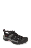 Keen 'newport H2' Sandal In Black/ Raspberry Wine Fabric