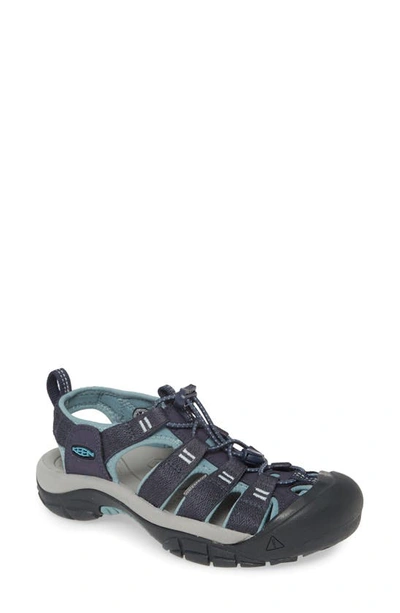 Keen 'newport H2' Sandal In Navy/ Smoke Blue Fabric