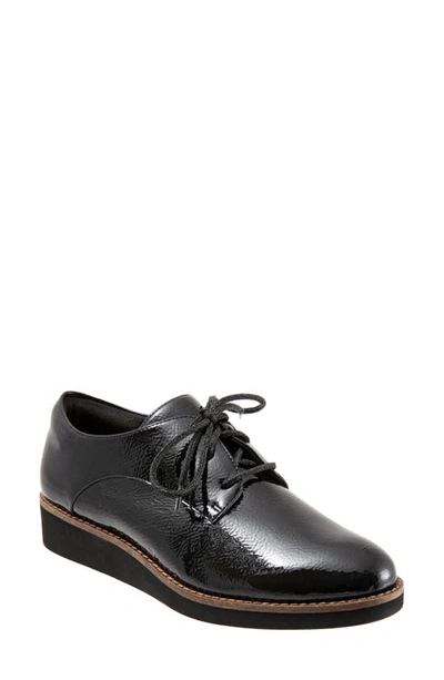 Softwalkr Willis Derby In Black Patent Leather