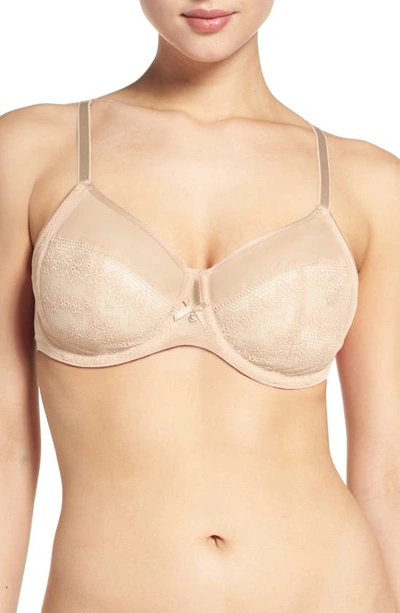 Chantelle Lingerie Revele Moi Perfect Fit Underwire Bra In Suede