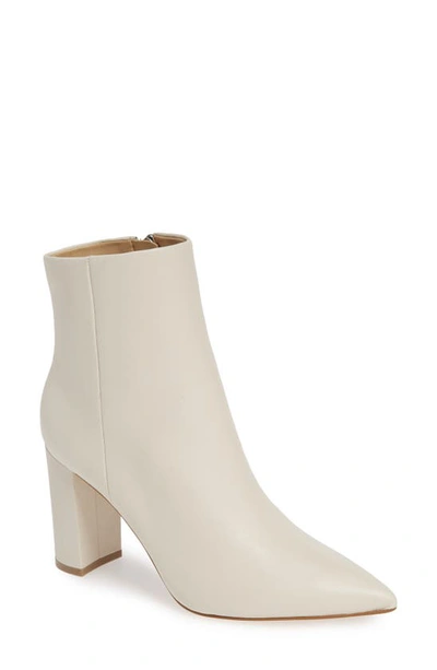 Marc Fisher Ltd Ulani Pointy Toe Bootie In Ivory Leather