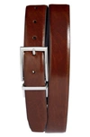 Nordstrom Men's Shop Reversible Leather Belt In Brown/ Black