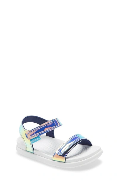 Native Shoes Babies' Charley Hologram Sandal In Pink Hologram/ Shell White