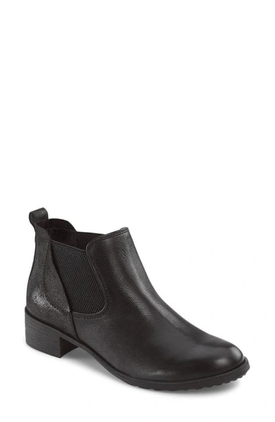 Aetrex Beth Chelsea Boot In Black Leather