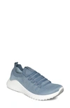 Aetrex Carly Knit Sneaker In Light Blue Fabric