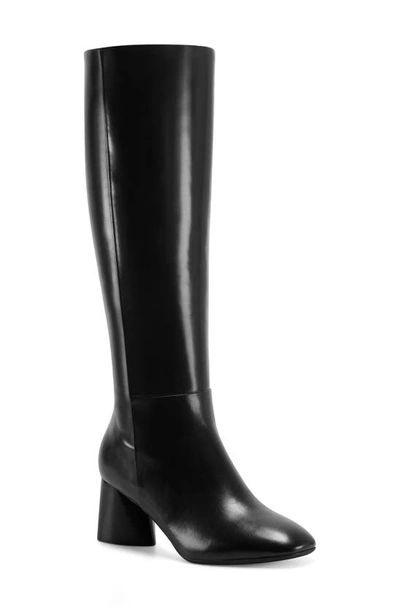 Aerosoles Maxim Knee High Boot In Black Leather