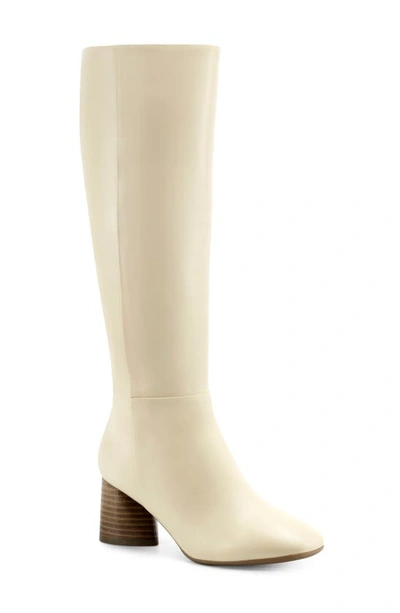 Aerosoles Maxim Knee High Boot In Cream Leather