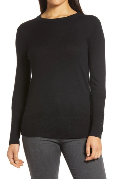 Halogenr Crewneck Sweater In Black